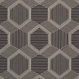 Schumacher Tortuga Embroidery Black Fabric