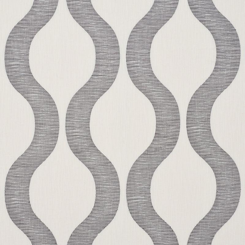 Schumacher Ondata Charcoal Fabric