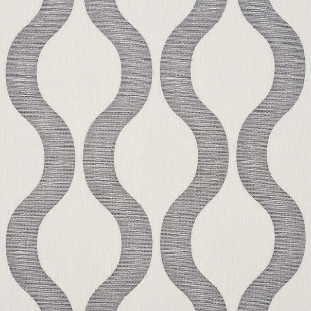 Schumacher Ondata Charcoal Fabric