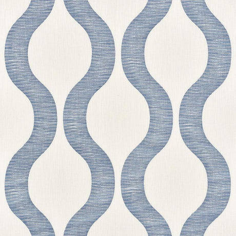 Schumacher Ondata Blue Fabric