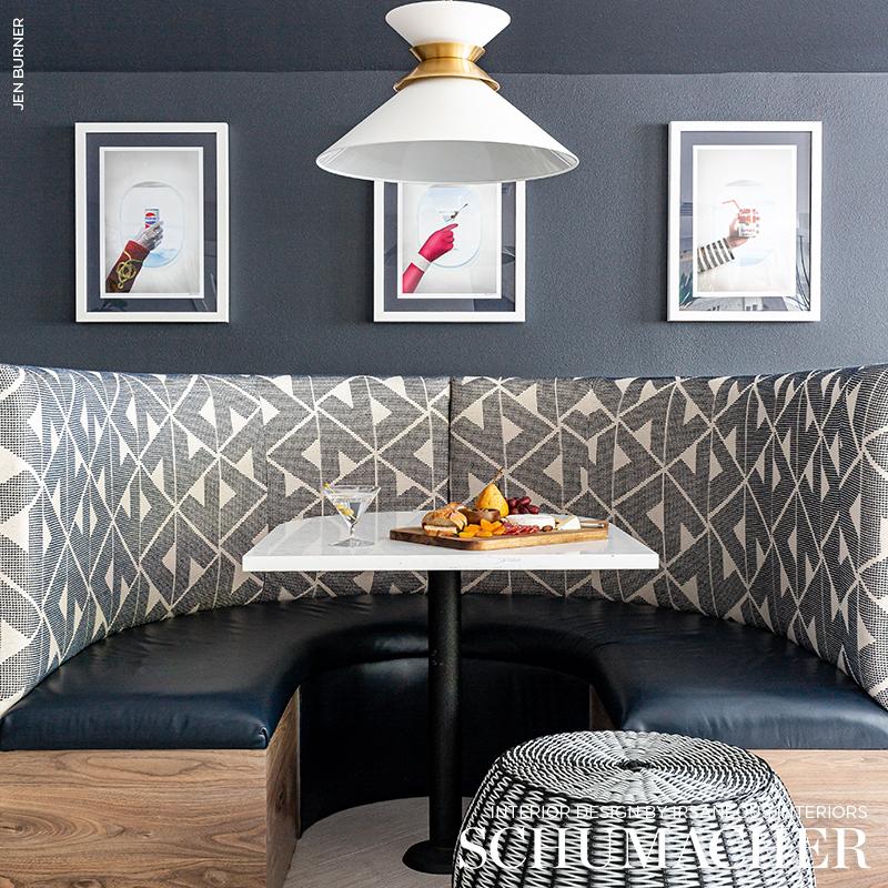 Schumacher Sierra Indigo Fabric