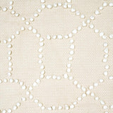Schumacher Vento Embroidery Natural Fabric