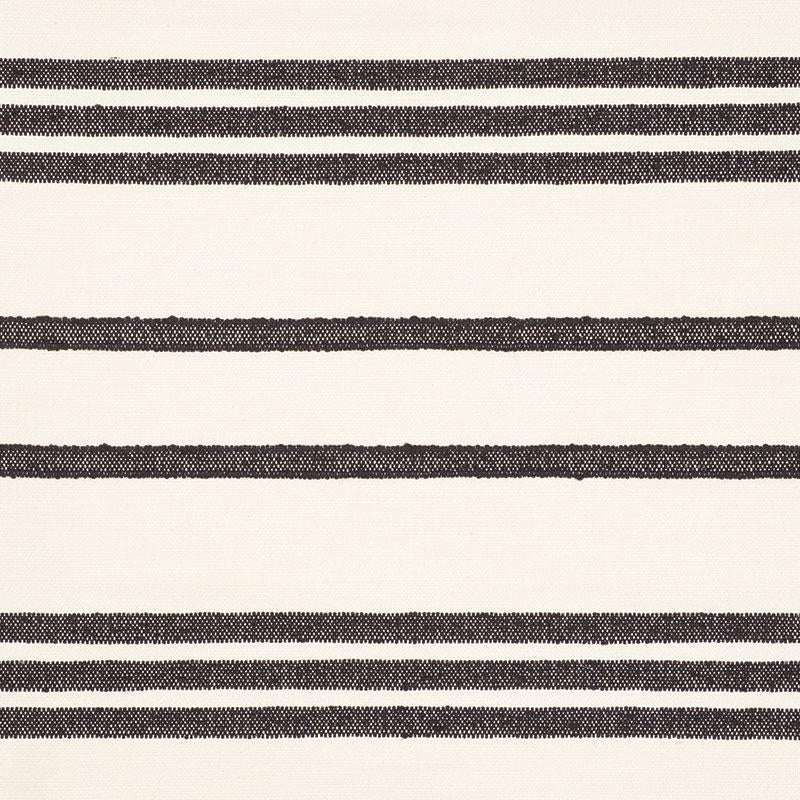 Schumacher Dune Stripe Black Fabric