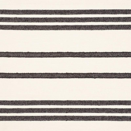 Schumacher Dune Stripe Black Fabric