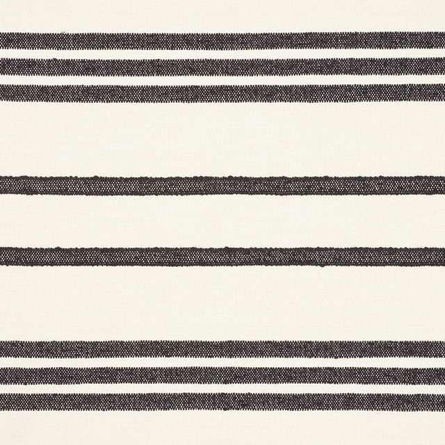 Schumacher Dune Stripe Black Fabric