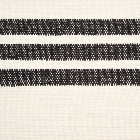 Schumacher Dune Stripe Black Fabric