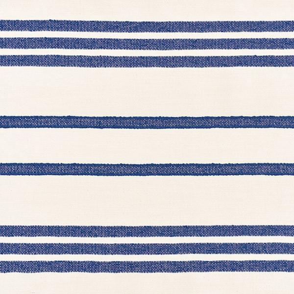 Schumacher Dune Stripe Blue Fabric