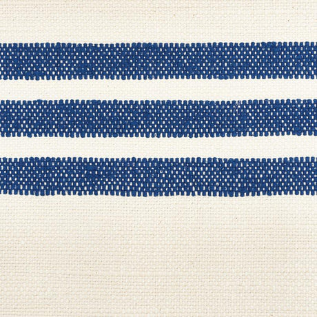 Schumacher Dune Stripe Blue Fabric