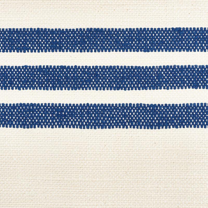 Schumacher Dune Stripe Blue Fabric