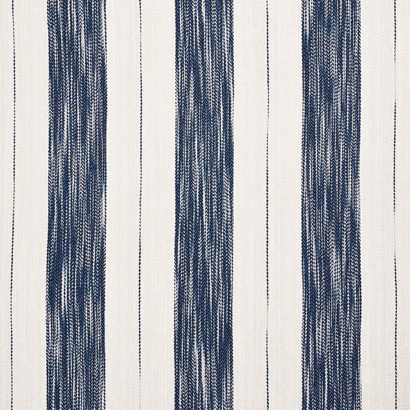 Schumacher Arroyo Stripe Indigo Fabric