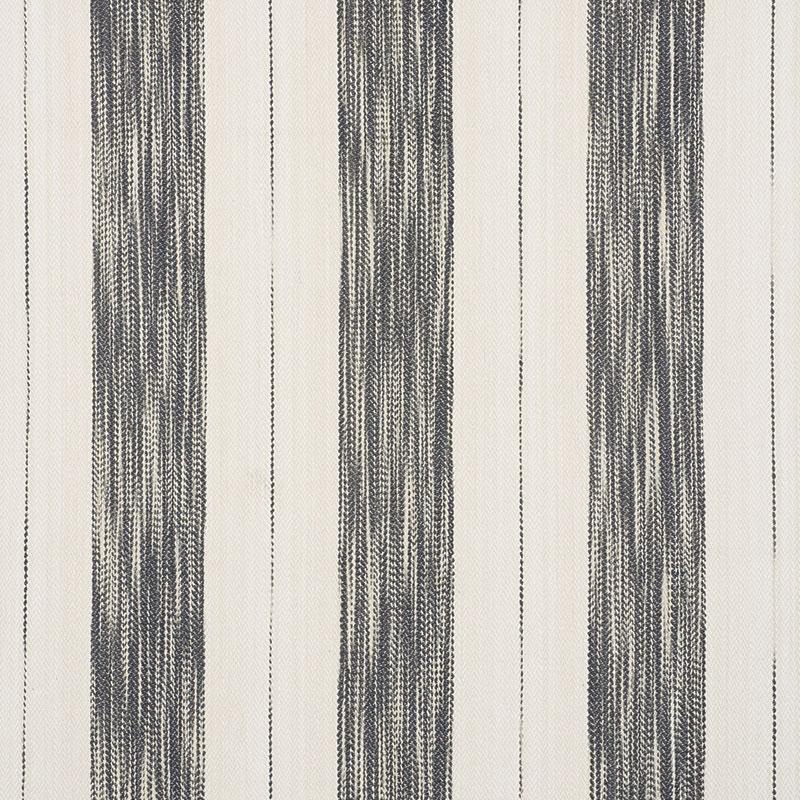 Schumacher Arroyo Stripe Charcoal Fabric