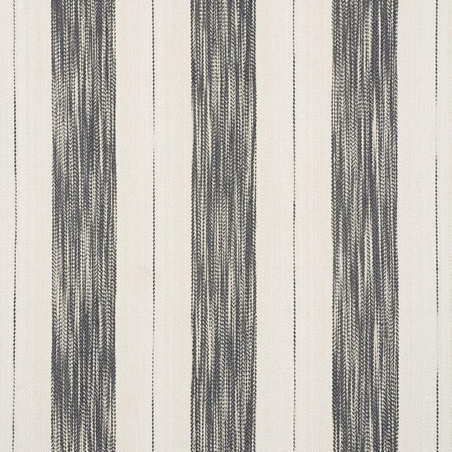 Schumacher Arroyo Stripe Charcoal Fabric