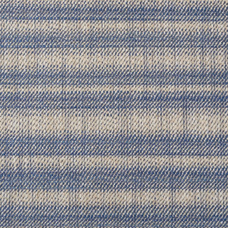 Schumacher Petra Stripe Indigo Fabric