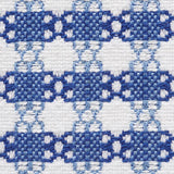Schumacher Checkmate Blue Fabric