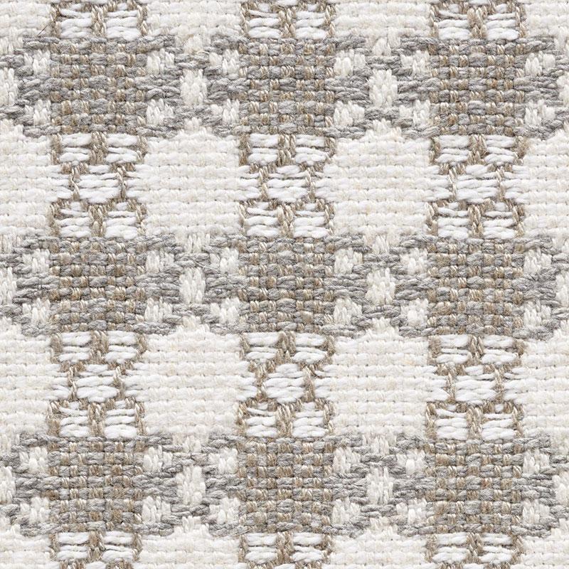Schumacher Checkmate Grey Fabric