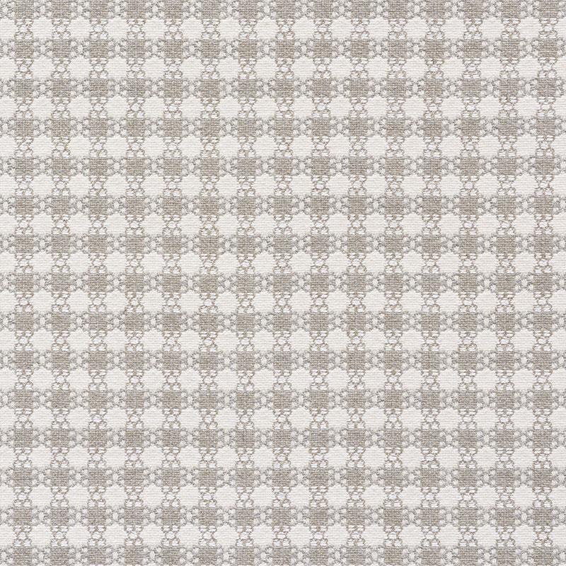 Schumacher Checkmate Grey Fabric