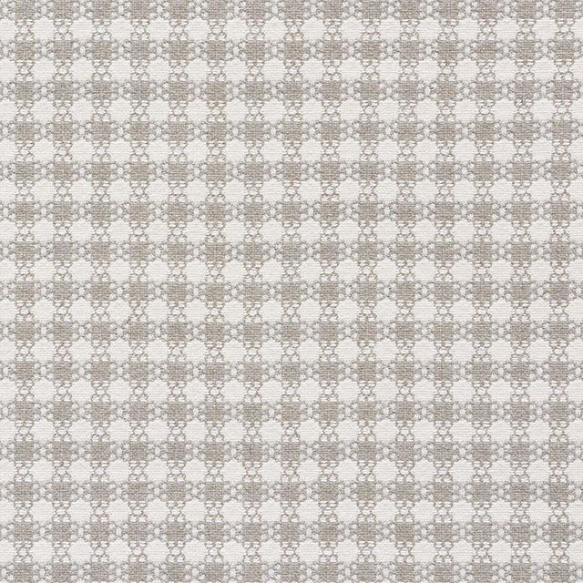 Schumacher Checkmate Grey Fabric
