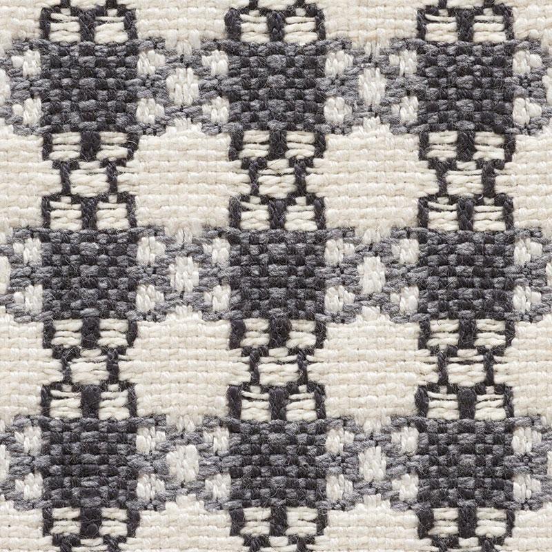 Schumacher Checkmate Graphite Fabric