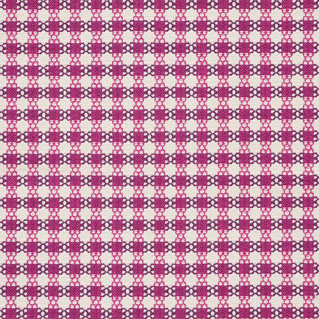 Schumacher Checkmate Berry Fabric