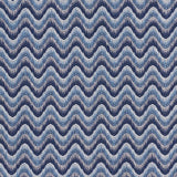 Schumacher Bargello Wave Blue Fabric