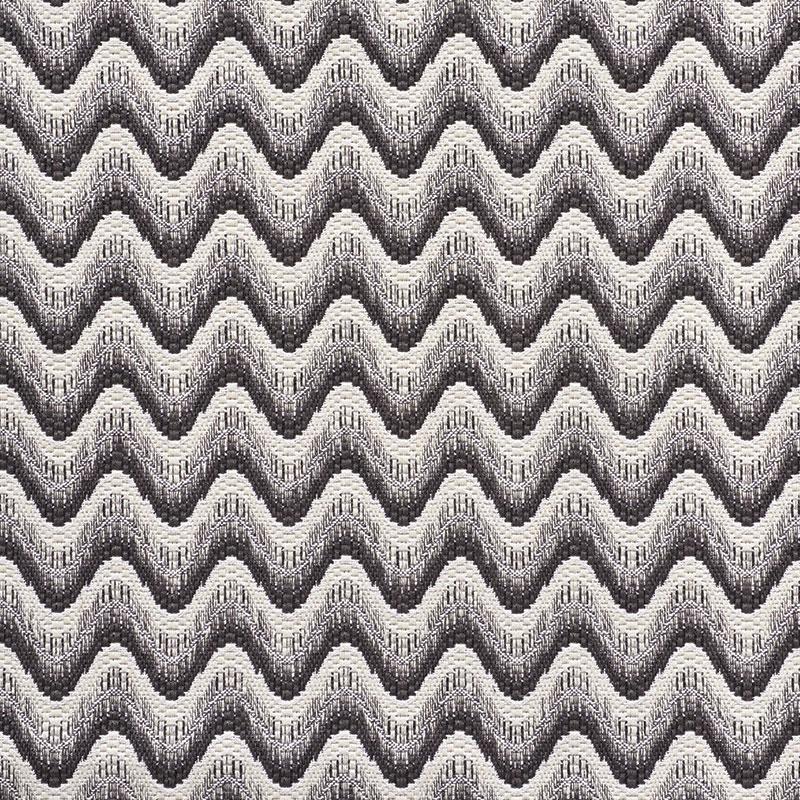 Schumacher Bargello Wave Graphite Fabric