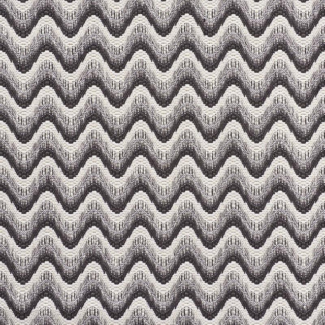 Schumacher Bargello Wave Graphite Fabric