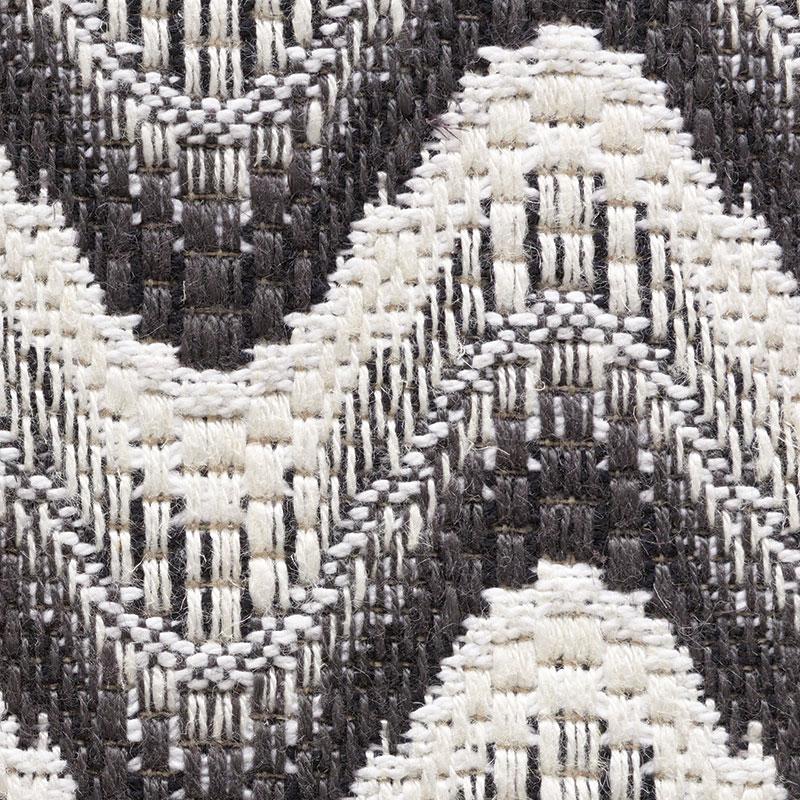 Schumacher Bargello Wave Graphite Fabric