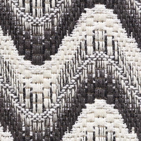 Schumacher Bargello Wave Graphite Fabric