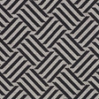 Schumacher Cross Hatch Black Fabric
