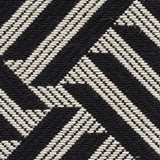 Schumacher Cross Hatch Black Fabric