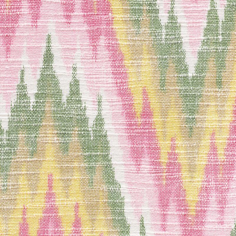 Schumacher Ibiza Flamestitch Spring Fabric