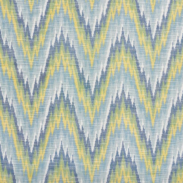 Schumacher Ibiza Flamestitch Pool Fabric