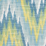 Schumacher Ibiza Flamestitch Pool Fabric