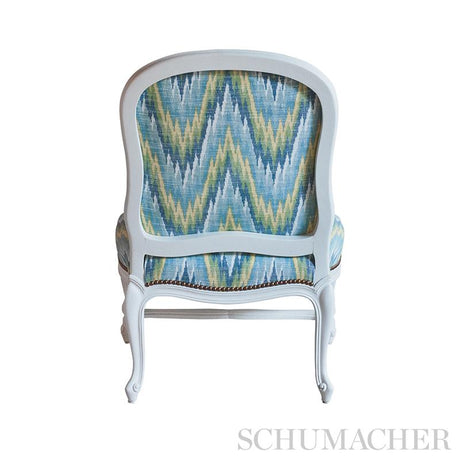 Schumacher Ibiza Flamestitch Pool Fabric