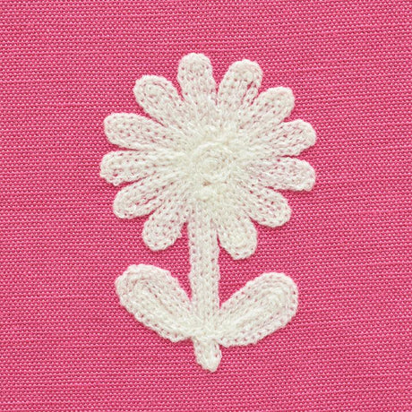 Schumacher Paley Embroidery Pink Fabric
