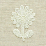 Schumacher Paley Embroidery Natural Fabric