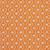 Schumacher Gigi Embroidery Orange Fabric