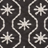 Schumacher Gigi Embroidery Graphite Fabric