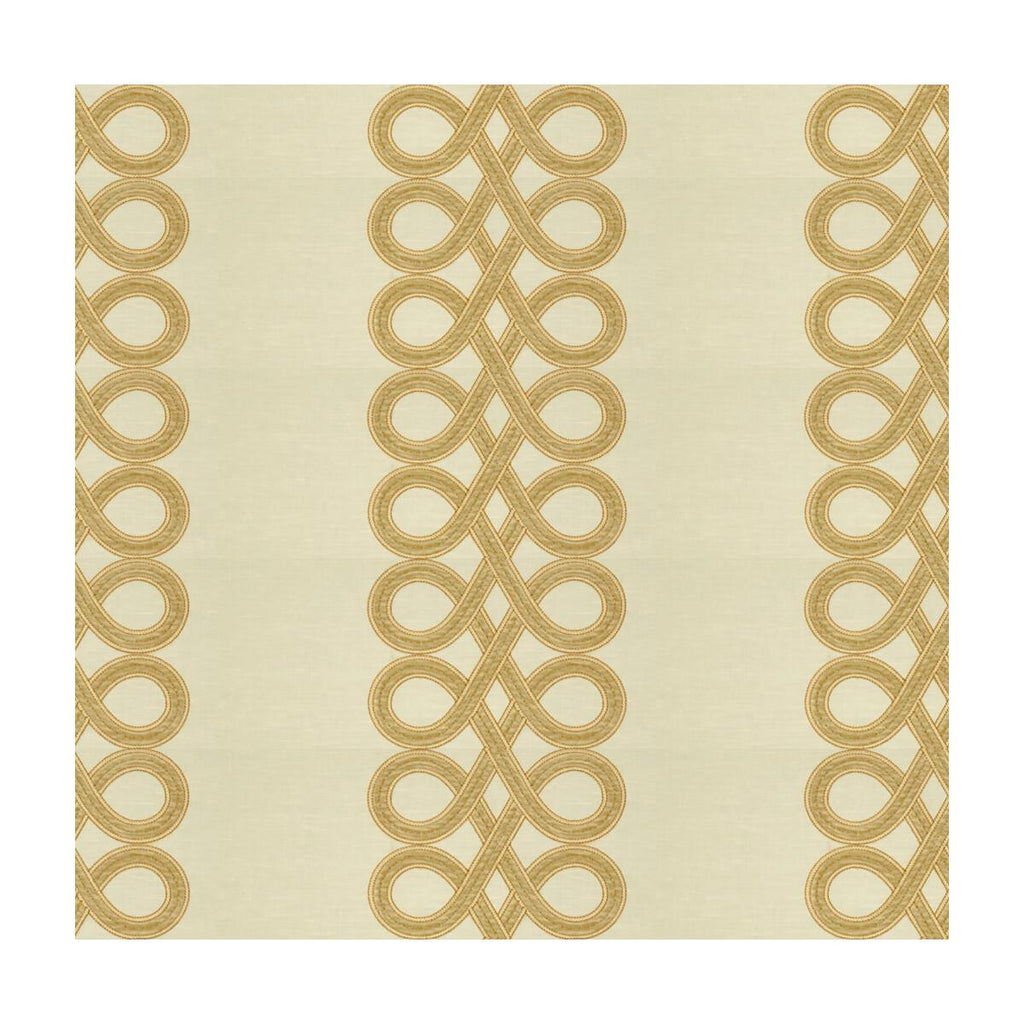 Kravet The Twist White Gold Fabric
