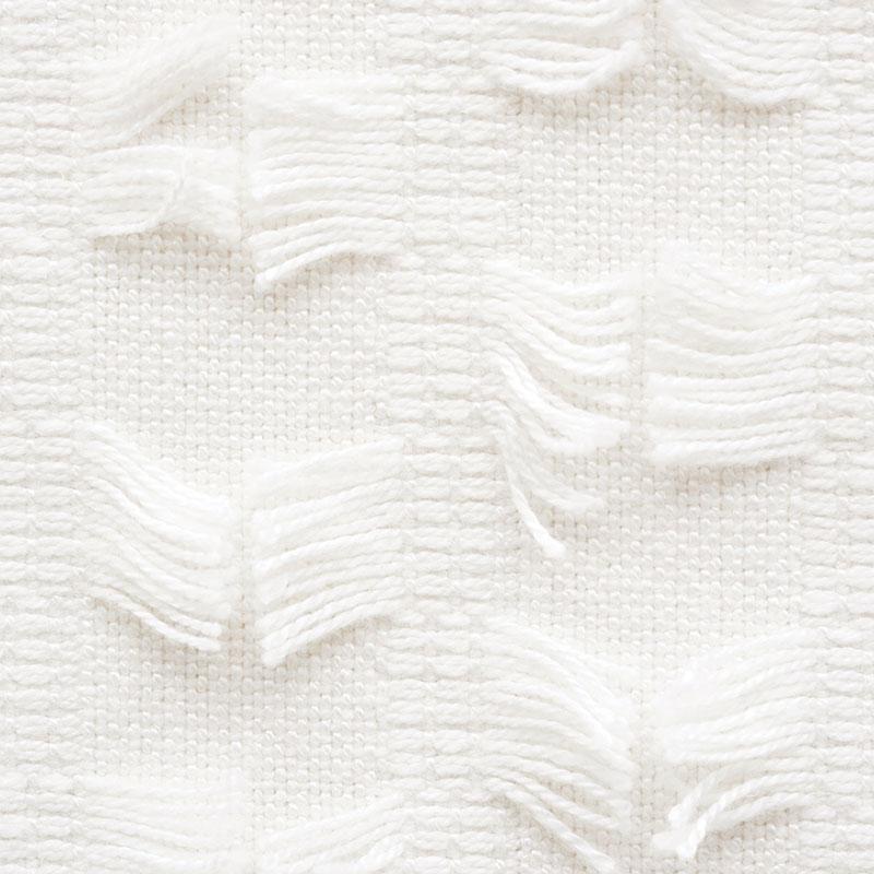 Schumacher Montego Fringe Snow Fabric