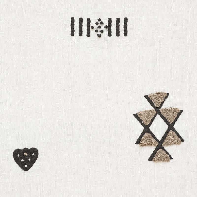 Schumacher Samsun Embroidery Carbon Fabric