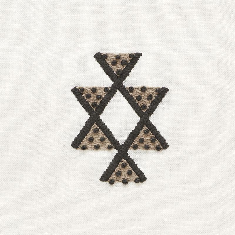 Schumacher Samsun Embroidery Carbon Fabric