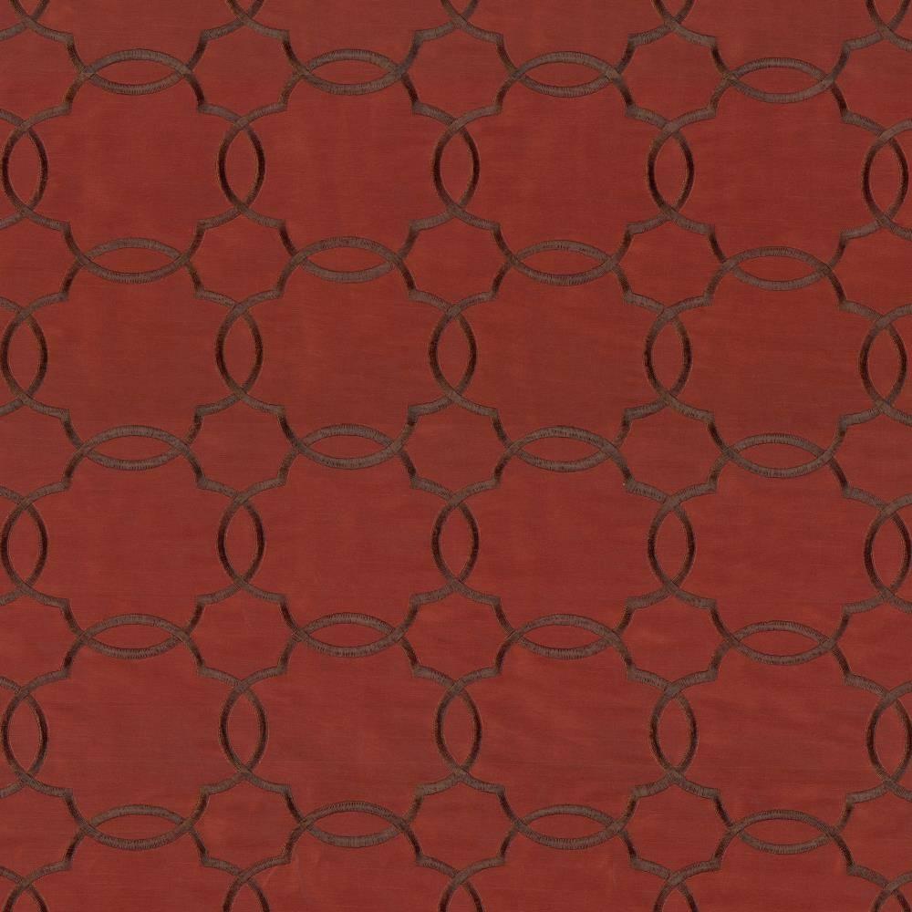 Kasmir Zara Trellis Brick Fabric