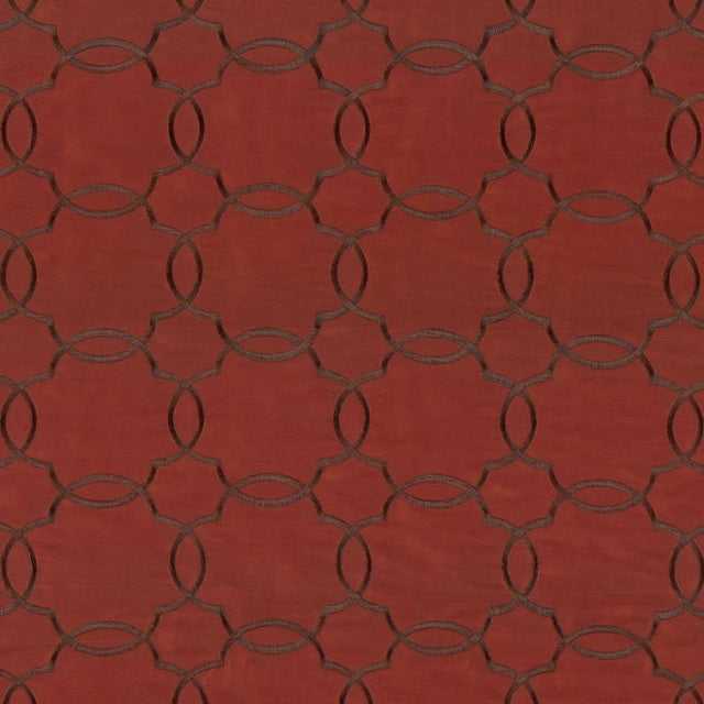 Kasmir Zara Trellis Brick Fabric