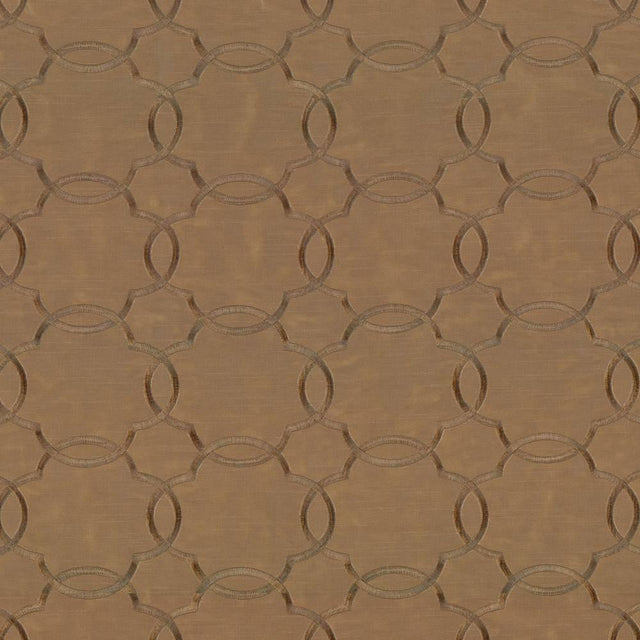 Kasmir Zara Trellis Hazelnut Fabric