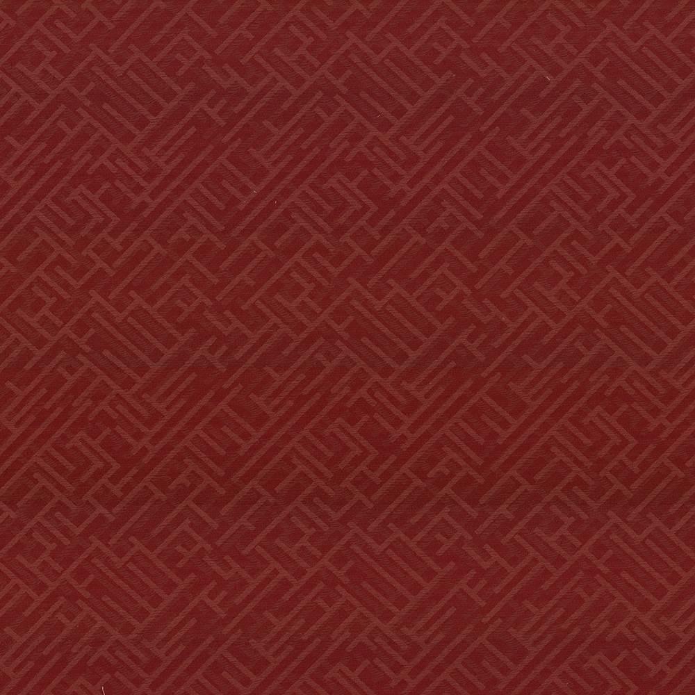 Kasmir Zen Fret Chianti Fabric