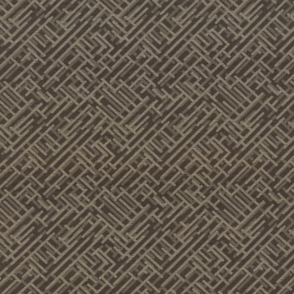 Kasmir Zen Fret Cocoa Fabric