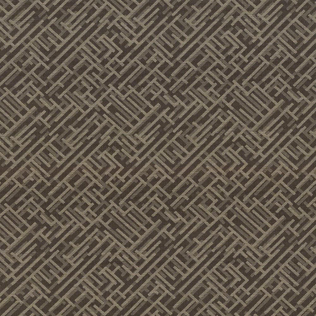 Kasmir Zen Fret Cocoa Fabric