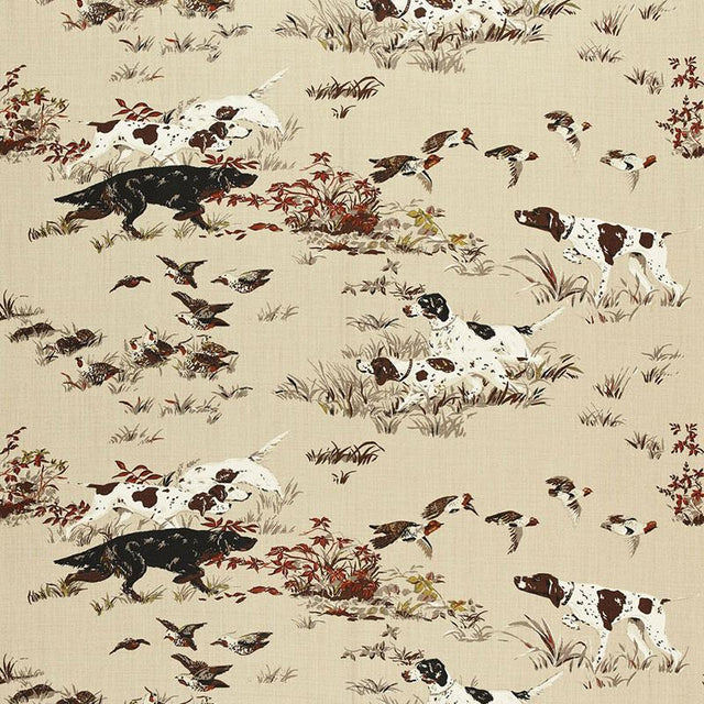 Schumacher Pointers Tan Fabric