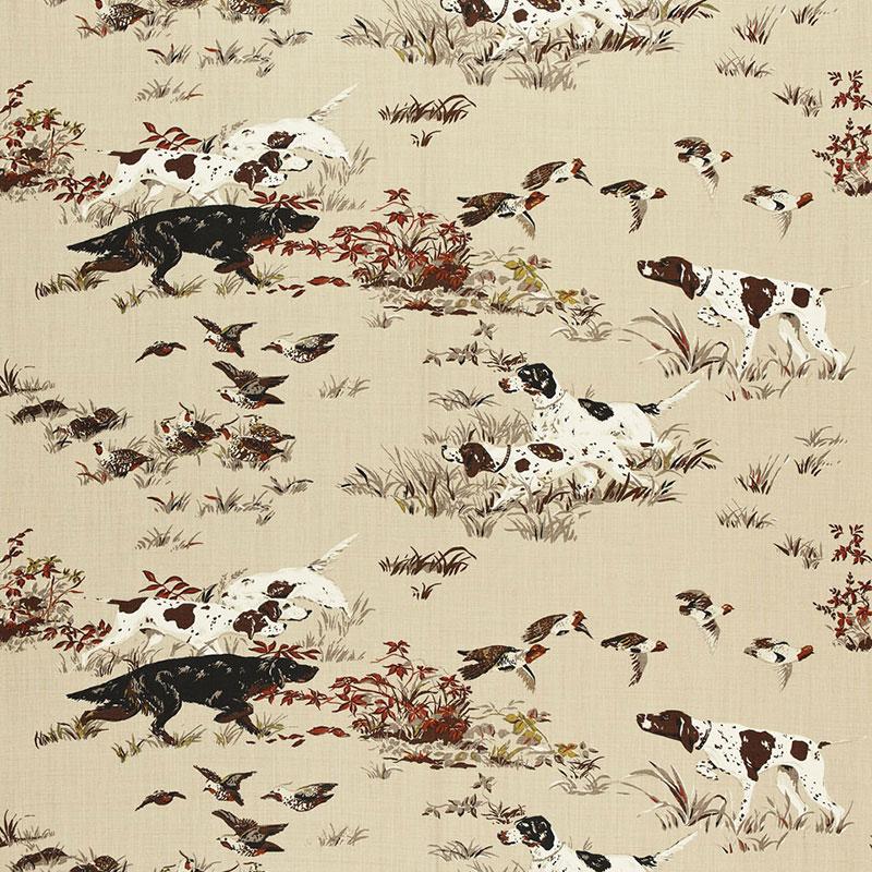 Schumacher Pointers Tan Fabric